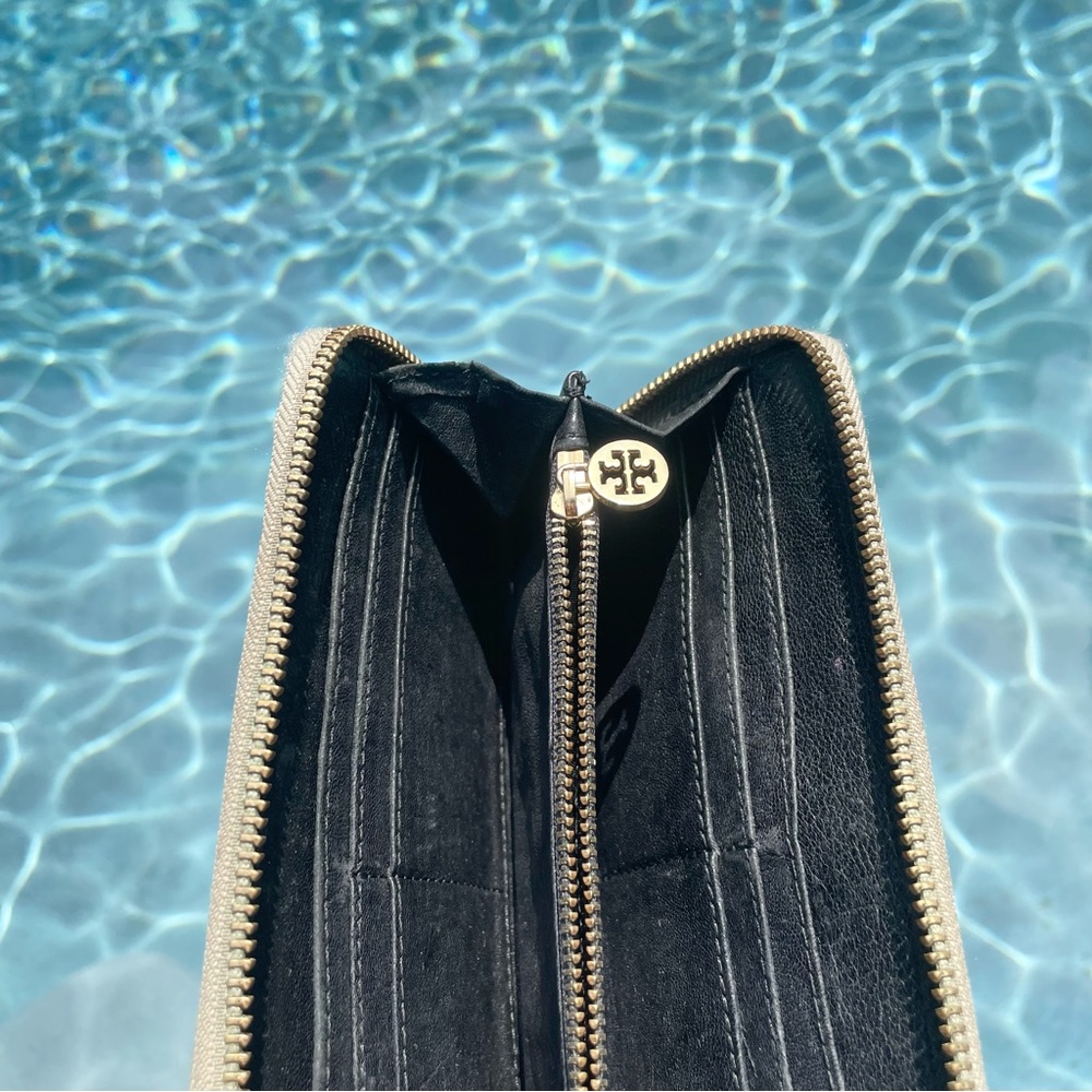 Tory Burch Python Continental Zip Wallet - Picture 7 of 9